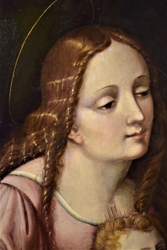 Renaissance - Vierge à l'Enfant et Saint Jean Baptiste - atelier de Giampietrino (1480-1553)